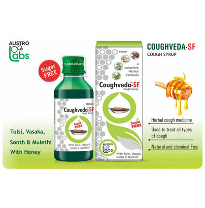 Austro Coughveda-SF Syrup (100ml Each) Sugar Free