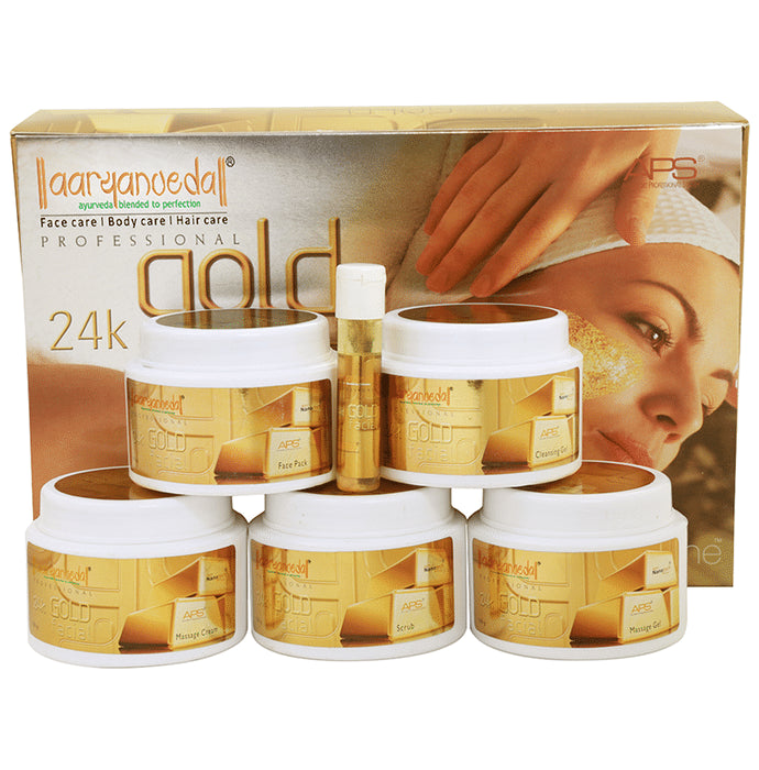 Aryanveda APS Facial 24k Gold Kit - Classic Derma