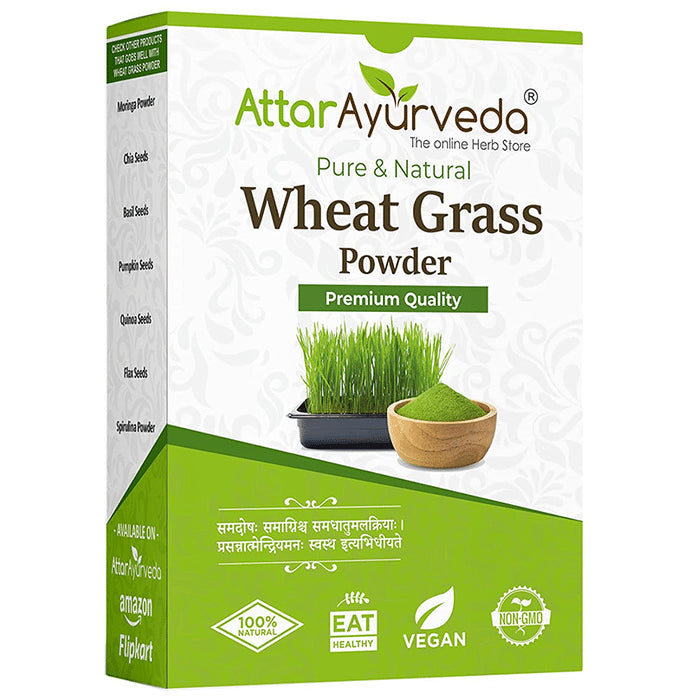 Attar Ayurveda Pure and Natural Wheat Grass Powder - Classic Derma