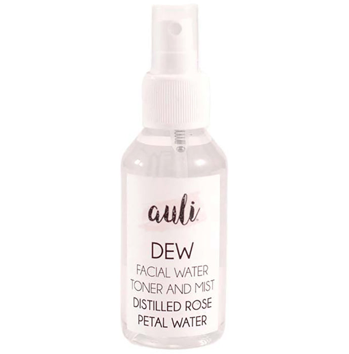 Auli Dew Facial Water Toner and Mist Distilled Rose Petal Water - Classic Derma