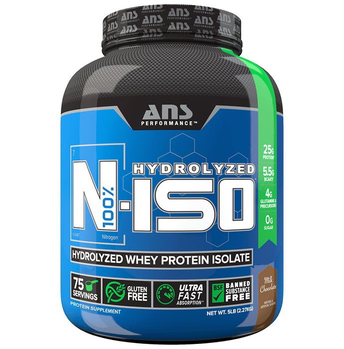 ANS Performance Milk Chocolate N-Iso Hydrolyzed Whey Protein Isolate - Classic Derma