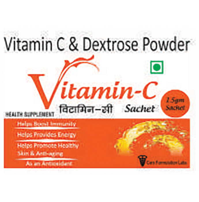 Vitamin-C Sachet with Dextrose for Energy, Immunity, Skin & Antioxidant Support |