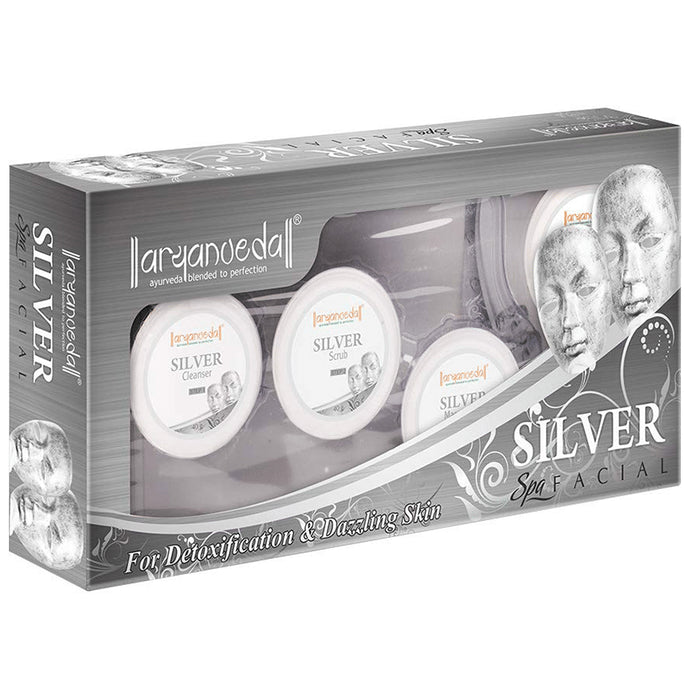 Aryanveda Silver Spa Facial Kit (210gm Each) - Classic Derma