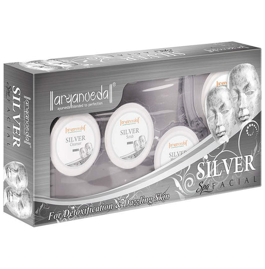 Aryanveda Silver Spa Facial Kit (210gm Each) - Classic Derma