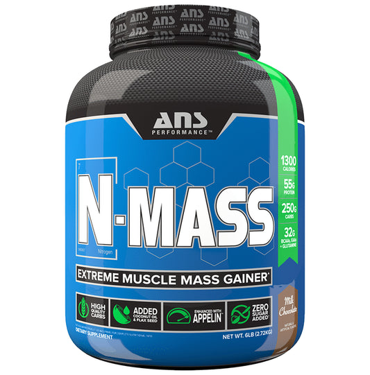 ANS Performance Milk Chocolate N-Mass Extreme Muscle Mass Gainer - Classic Derma