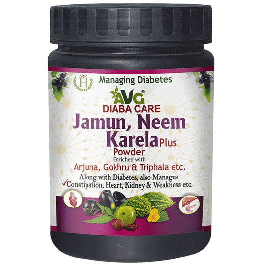 AVG Jamun, Neem and Karela Plus Powder | Helps Manage Blood Sugar - Classic Derma