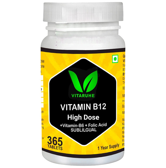 Vitaruhe Vitamin B12 High Dose Sublingual tablet - Classic Derma