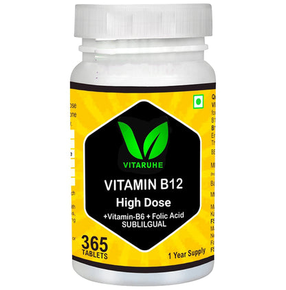 Vitaruhe Vitamin B12 High Dose Sublingual tablet - Classic Derma