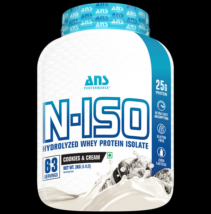 ANS Performance N-Iso Hydrolyzed Whey Protein Isolate Powder Cookies & Cream - Classic Derma