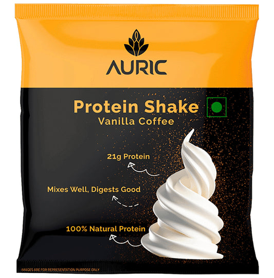 Auric Protein Shake Sachet (36gm Each) Vanilla Coffee - Classic Derma