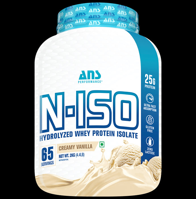 ANS Performance N-Iso Hydrolyzed Whey Protein Isolate Powder Creamy Vanilla - Classic Derma