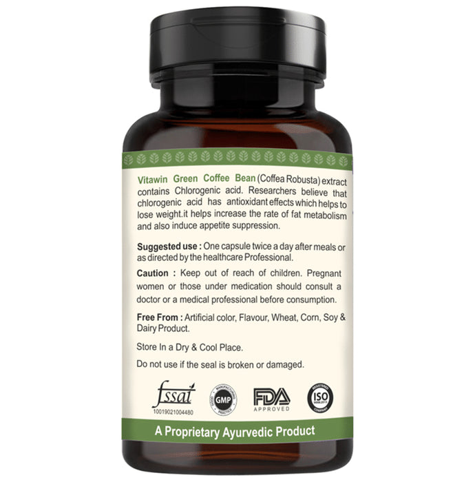 Vitawin Green Coffee 500mg Vegetarian Capsule