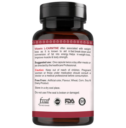 Vitawin L-Carnitine Vegetarian Capsule
