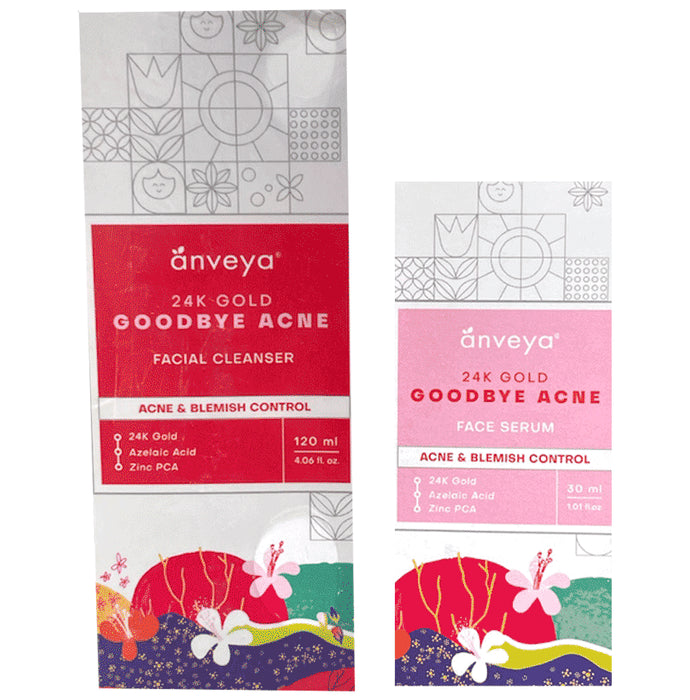 Anveya 24k Gold Goodbye Acne Kit - Classic Derma