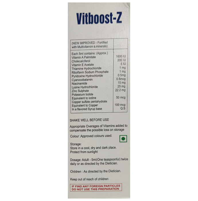 Vitboost-Z Syrup