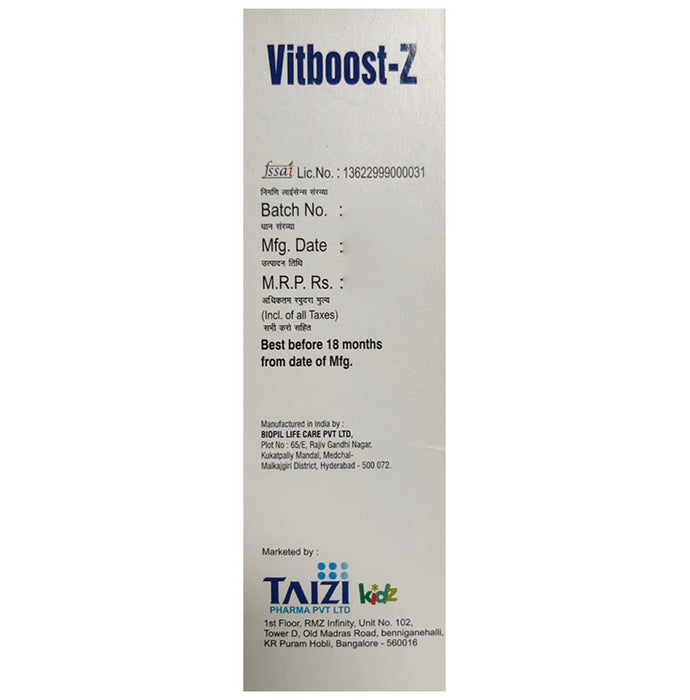 Vitboost-Z Syrup