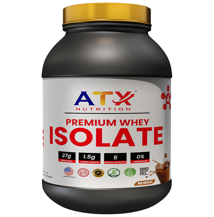 Atx Nutrition Premium Whey Isolate Rich Chocolate Powder - Classic Derma