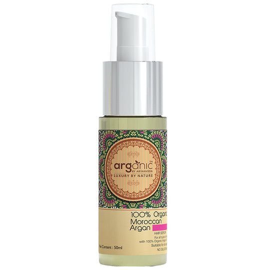 Aryanveda Arganic 100% Organic Moroccan Argan Hair Serum - Classic Derma