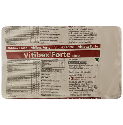 Vitibex Forte Tablet - Classic Derma