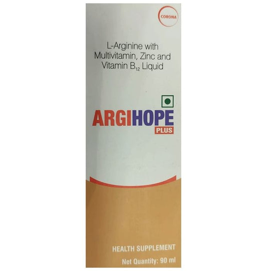 Argihope Plus Liquid with L-Arginine, Multivitamin, Zinc & Vitamin B12 - Classic Derma