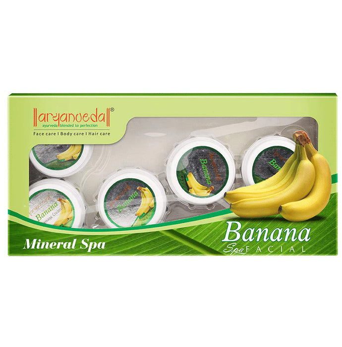 Aryanveda Banana Spa Facial Kit (210gm Each) - Classic Derma