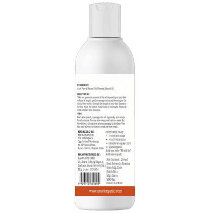 Aravi Organic Almond Oil