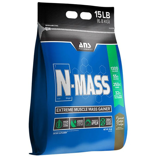 ANS Performance Peanut Butter Fudge N-Mass Extreme Muscle Mass Gainer - Classic Derma