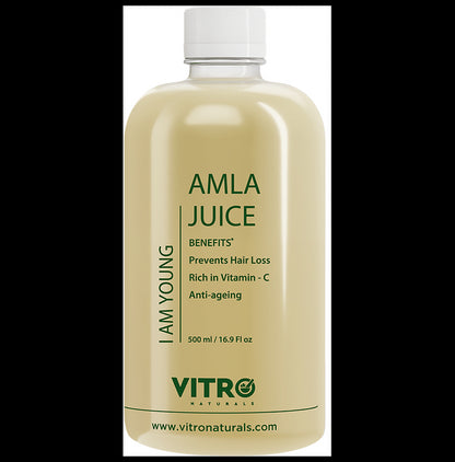 Vitro Naturals I Am Young Amla Juice Prevents Hair Loss, Anti-ageing - Classic Derma