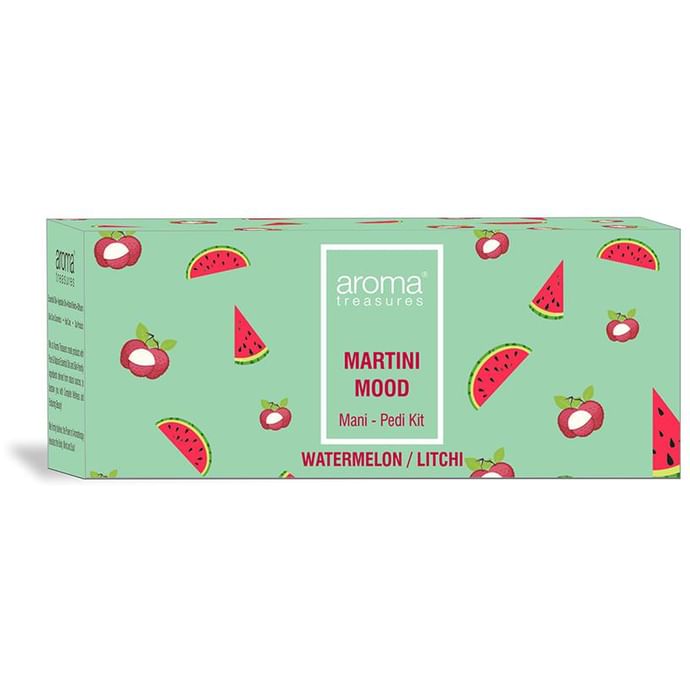 Aroma Treasures Mani-Pedi Kit Martini Mood Watermelon Litchi - Classic Derma
