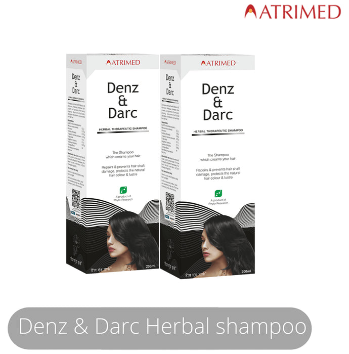 Atrimed Denz & Darc Shampoo (200ml Each) - Classic Derma
