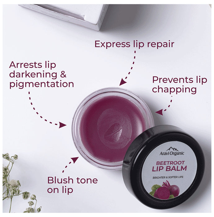 Aravi Organic Beetroot Lip Balm