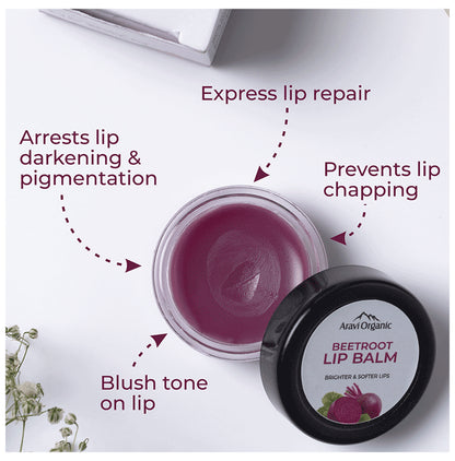 Aravi Organic Beetroot Lip Balm