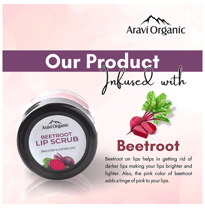 Aravi Organic Beetroot Lip Scrub