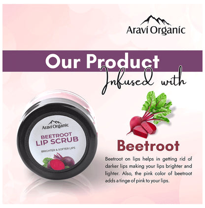 Aravi Organic Beetroot Lip Scrub