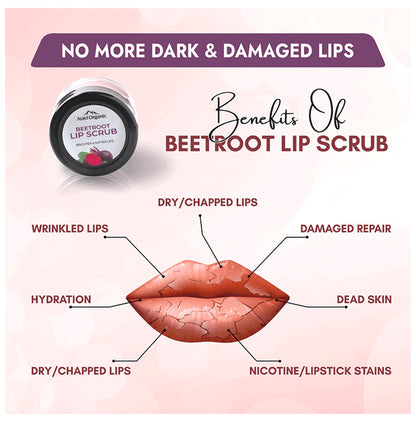 Aravi Organic Beetroot Lip Scrub