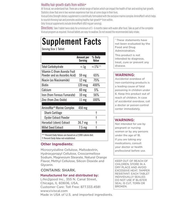 Viviscal Advanced Hair Health Tablet