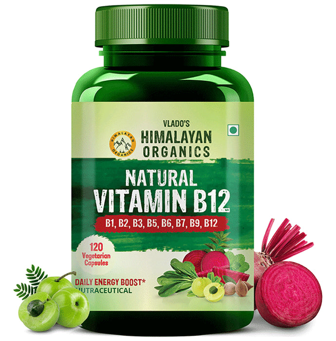 Vlado's Himalayan Organics Plant Based Vitamin B12 Natural Vegetarian Capsule