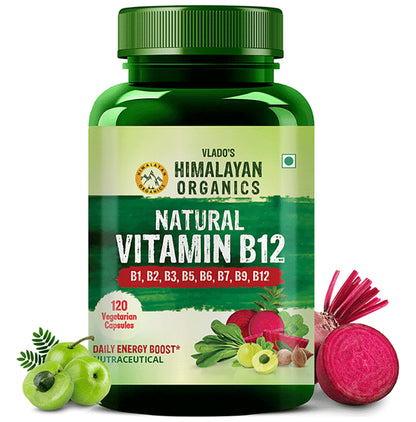 Vlado's Himalayan Organics Plant Based Vitamin B12 Natural Vegetarian Capsule