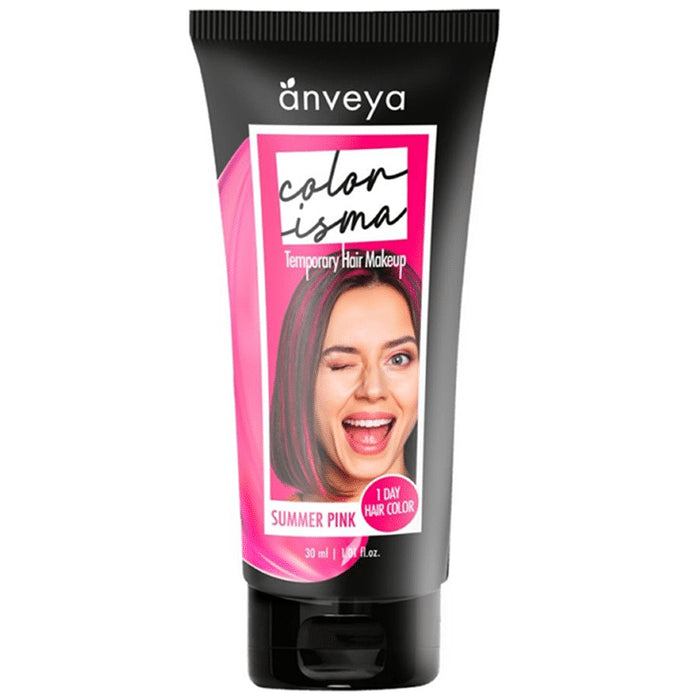 Anveya Colorisma 1 Day Temporary Hair Color (30ml Each) Summer Pink - Classic Derma
