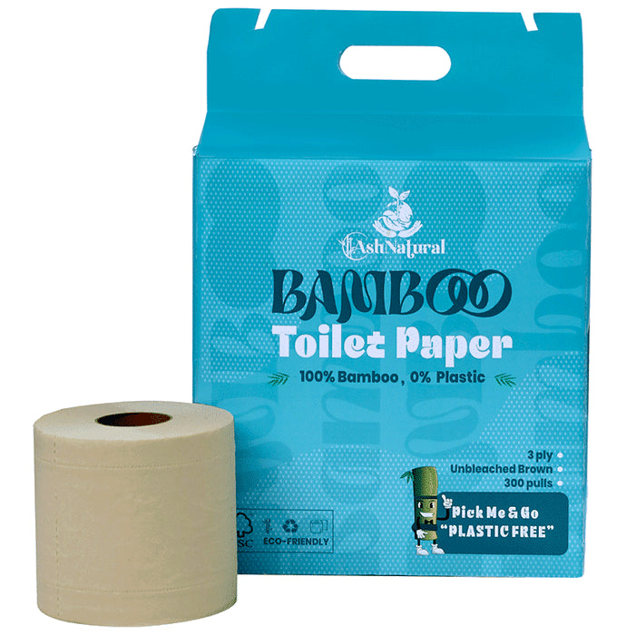 Ash Natural Bamboo Toilet Paper - Classic Derma