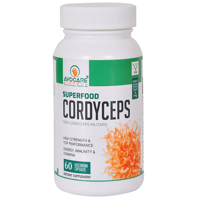 Avocare Biotech Superfood Cordyceps Vegetarian Capsule - Classic Derma