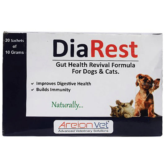 AreionVet Dia Rest Sachet 10gm Each for Dogs and Cats - Classic Derma