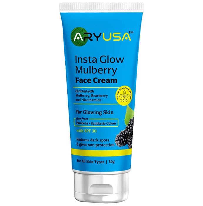 Aryusa Insta Glow Mulberry Face Cream SPF 30 - Classic Derma