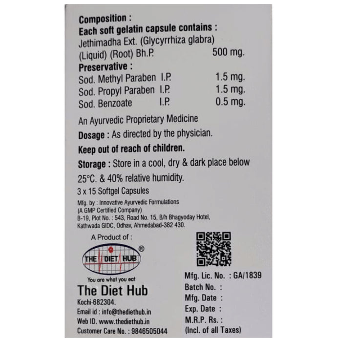 Avianca Jethimadha Extract Soft Gelatin Capsule