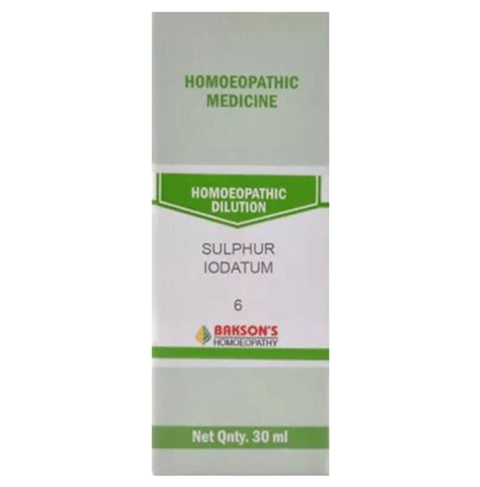 Bakson's Homeopathy Sulphur Iodatum Dilution 6 - Classic Derma