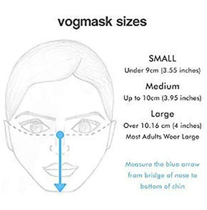 Vogmask Noir N95 CV Anti Pollution Mask Large Navy Blue