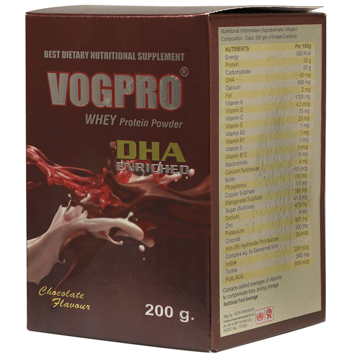 Vogue Wellness Vogpro Whey Protein Powder (200gm Each) Chocolate