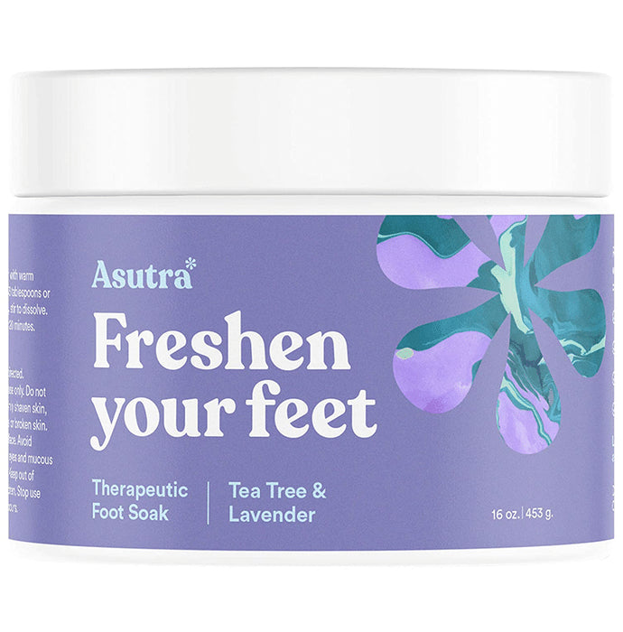 Asutra Freshen Your Feet Therapeutic Foot Soak Tea Tree & Lavender - Classic Derma