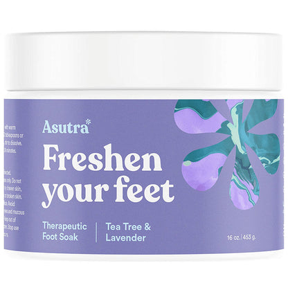Asutra Freshen Your Feet Therapeutic Foot Soak Tea Tree & Lavender - Classic Derma