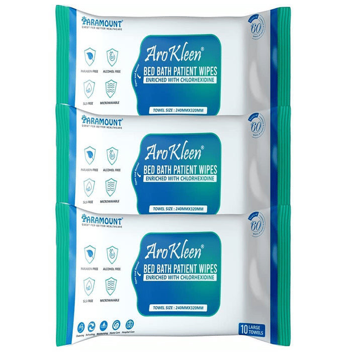 Arokleen Bed Bath Patient Wet Large Towels (10 Each) - Classic Derma